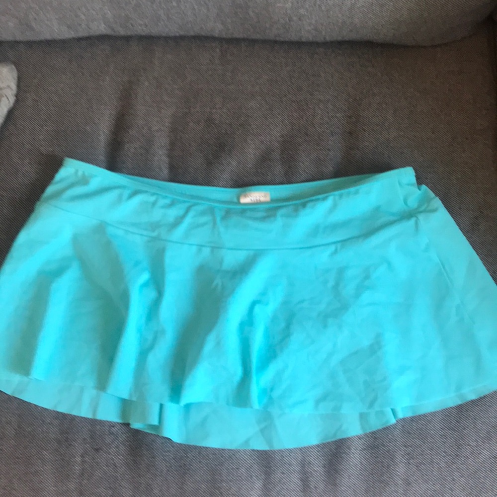 Vibrant Lands End  blue shorts w built in undies